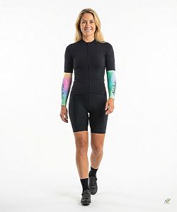 Dámské cyklistické návleky na ruce AQUARELLE Rainbow
