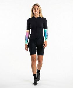 Dámské cyklistické návleky na ruce AQUARELLE Rainbow