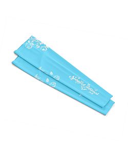 Dámské cyklistické návleky na ruce FLOWERS BABY BLUE