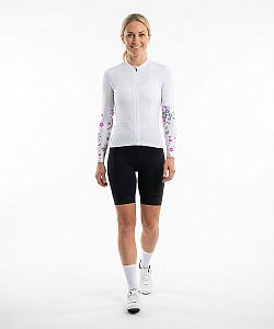 Dámské cyklistické návleky na ruce FLOWERS Lila New
