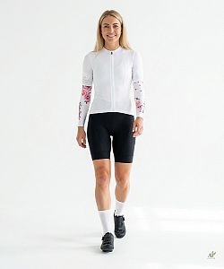 Dámské cyklistické návleky na ruce FLOWERS Rose