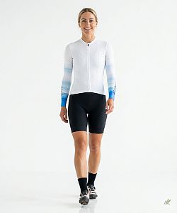 Dámské cyklistické návleky na ruce STRIPS BLUE SKY