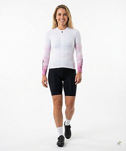 Dámské cyklistické návleky na ruce STRIPS FLAMINGO