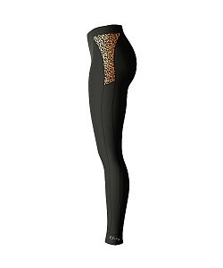 Dámské funkční spodky dlouhé LEO černá/hnědá Bamboo Thermo