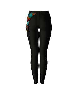 Dámské funkční spodky dlouhé MANDALA černá Bamboo Thermo
