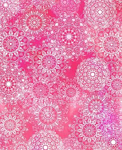 Dámské funkční spodky dlouhé PINK MANDALA bílá Bamboo Light New