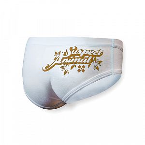 Dámské funkční sportovní kalhotky bílá/zlatá Bamboo Ultra
