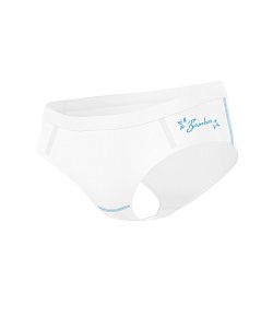 Dámské funkční sportovní kalhotky LIGHT BLUE bílá Bamboo Ultra