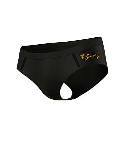 Dámské funkční sportovní kalhotky LIGHT GOLD černá Bamboo Ultra