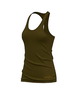 Dámské funkční sportovní tílko KHAKI Bamboo Ultra CLASSIC
