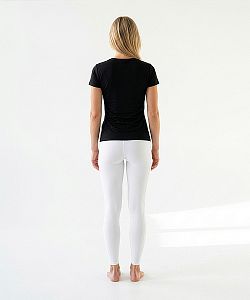 Dámské funkční tričko BASIC krátký rukáv černá Bamboo Technical