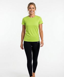 Dámské funkční tričko BASIC krátký rukáv limetková Bamboo Technical