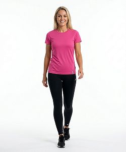 Dámské funkční tričko BASIC krátký rukáv růžová Bamboo Technical