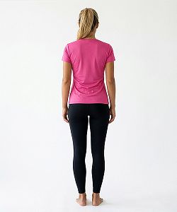 Dámské funkční tričko BASIC krátký rukáv růžová Bamboo Technical