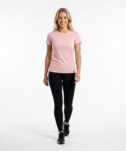 Dámské funkční tričko BASIC krátký rukáv světlá růžová Bamboo Technical