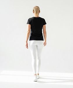 Dámské funkční tričko SPORTY krátký rukáv černá Bamboo Ultra CLASSIC