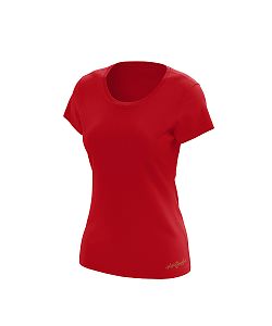 Dámské funkční tričko SPORTY krátký rukáv červená Bamboo Ultra CLASSIC