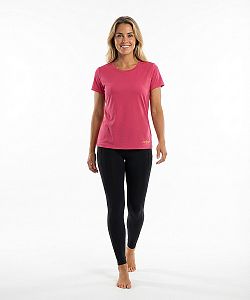 Dámské funkční tričko SPORTY krátký rukáv růžová Bamboo Ultra CLASSIC