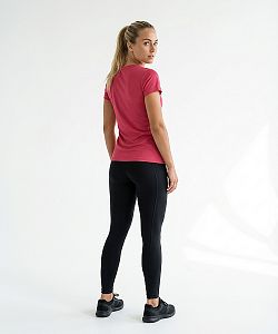 Dámské funkční tričko SPORTY krátký rukáv růžová Bamboo Ultra CLASSIC