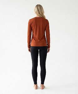 Dámské funkční tričko SPORTY "V" dlouhý rukáv TERAKOTA Bamboo Ultra CLASSIC