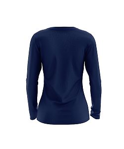 Dámské funkční tričko SPORTY "V" dlouhý rukáv tmavá modrá Bamboo Ultra CLASSIC
