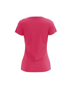 Dámské funkční tričko SPORTY "V" krátký rukáv růžová Bamboo Ultra CLASSIC