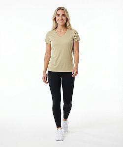 Dámské funkční tričko SPORTY "V" krátký rukáv STONE Bamboo Ultra CLASSIC