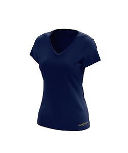 Dámské funkční tričko SPORTY "V" krátký rukáv tmavá modrá Bamboo Ultra CLASSIC
