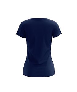 Dámské funkční tričko SPORTY "V" krátký rukáv tmavá modrá Bamboo Ultra CLASSIC