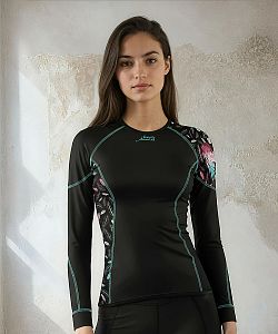 Dámské funkční triko dlouhý rukáv ANGEL černá Bamboo Ultra