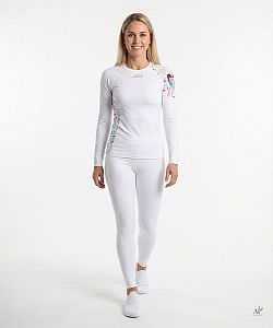 Dámské funkční triko dlouhý rukáv ANGEL LADY bílá Bamboo Ultra