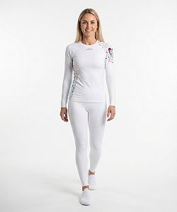 Dámské funkční triko dlouhý rukáv ANGEL LADY bílá Bamboo Ultra