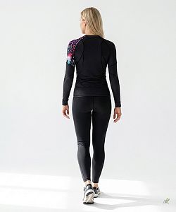 Dámské funkční triko dlouhý rukáv ANGEL LADY černá Bamboo Ultra