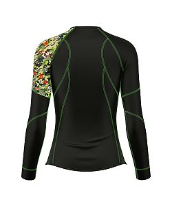 Dámské funkční triko dlouhý rukáv ARMY černá Bamboo Ultra