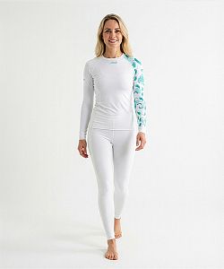 Dámské funkční triko dlouhý rukáv BIRD bílá Bamboo Heavy