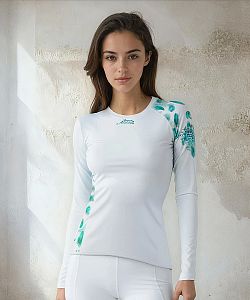 Dámské funkční triko dlouhý rukáv BIRD bílá Bamboo Ultra