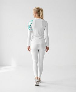 Dámské funkční triko dlouhý rukáv BIRD bílá Bamboo Ultra