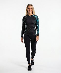 Dámské funkční triko dlouhý rukáv BIRD černá Bamboo Heavy