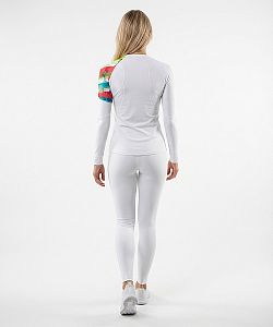 Dámské funkční triko dlouhý rukáv BUTTERFLY bílá Bamboo Ultra