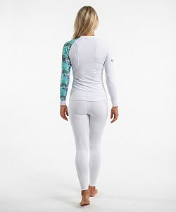 Dámské funkční triko dlouhý rukáv DRAGONFLY bílá Bamboo Heavy