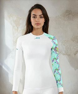 Dámské funkční triko dlouhý rukáv DRAGONFLY bílá Bamboo Thermo