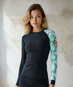 Dámské funkční triko dlouhý rukáv DRAGONFLY černá Bamboo Heavy