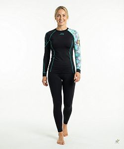 Dámské funkční triko dlouhý rukáv DRAGONFLY černá Bamboo Thermo