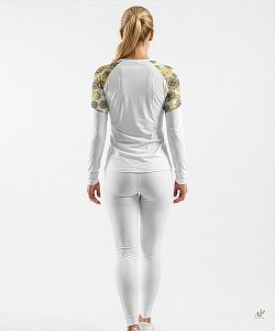 Dámské funkční triko dlouhý rukáv GOLDEN EYE bílá Bamboo Light New