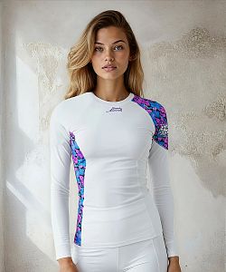 Dámské funkční triko dlouhý rukáv HAWAII bílá Bamboo Ultra