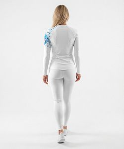 Dámské funkční triko dlouhý rukáv HEART bílá Bamboo Ultra