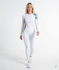 Dámské funkční triko dlouhý rukáv HIPPIE bílá Bamboo Ultra