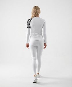 Dámské funkční triko dlouhý rukáv ILLUSION bílá Bamboo Ultra