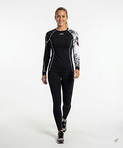 Dámské funkční triko dlouhý rukáv LADY černá Bamboo Thermo