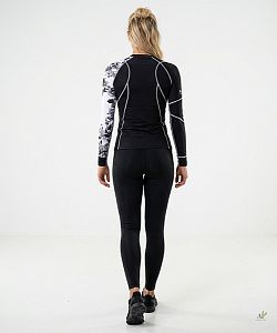 Dámské funkční triko dlouhý rukáv LADY černá Bamboo Thermo